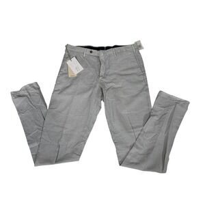 TorinOpificio Mens Light Grey Lyocell Linen Cotton Trousers Size US 36 Italy NWT